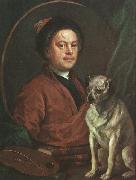 William Hogarth The Painter and his Pug china oil painting artist